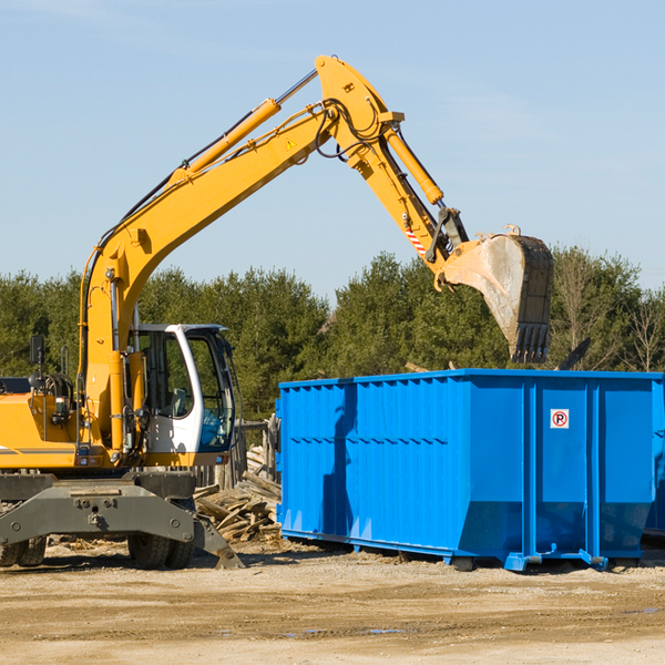 can i choose the location where the residential dumpster will be placed in Easton